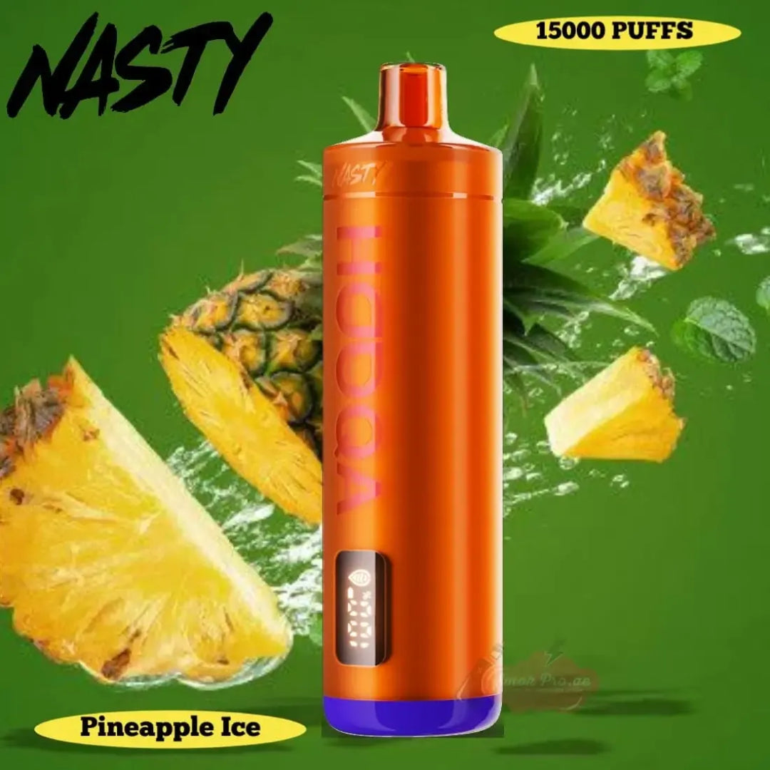 Pineapple Ice -  Nasty Bar Hooqa DF15KI 15000 Puffs Shisha Disposable Vape in Dubai, UAE
