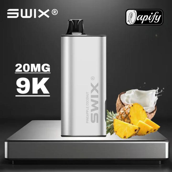 Pineapple Coconut  - Swix Mate 9000 Puffs Non-Rechargeable Disposable Vape 20mg in Dubai, UAE
