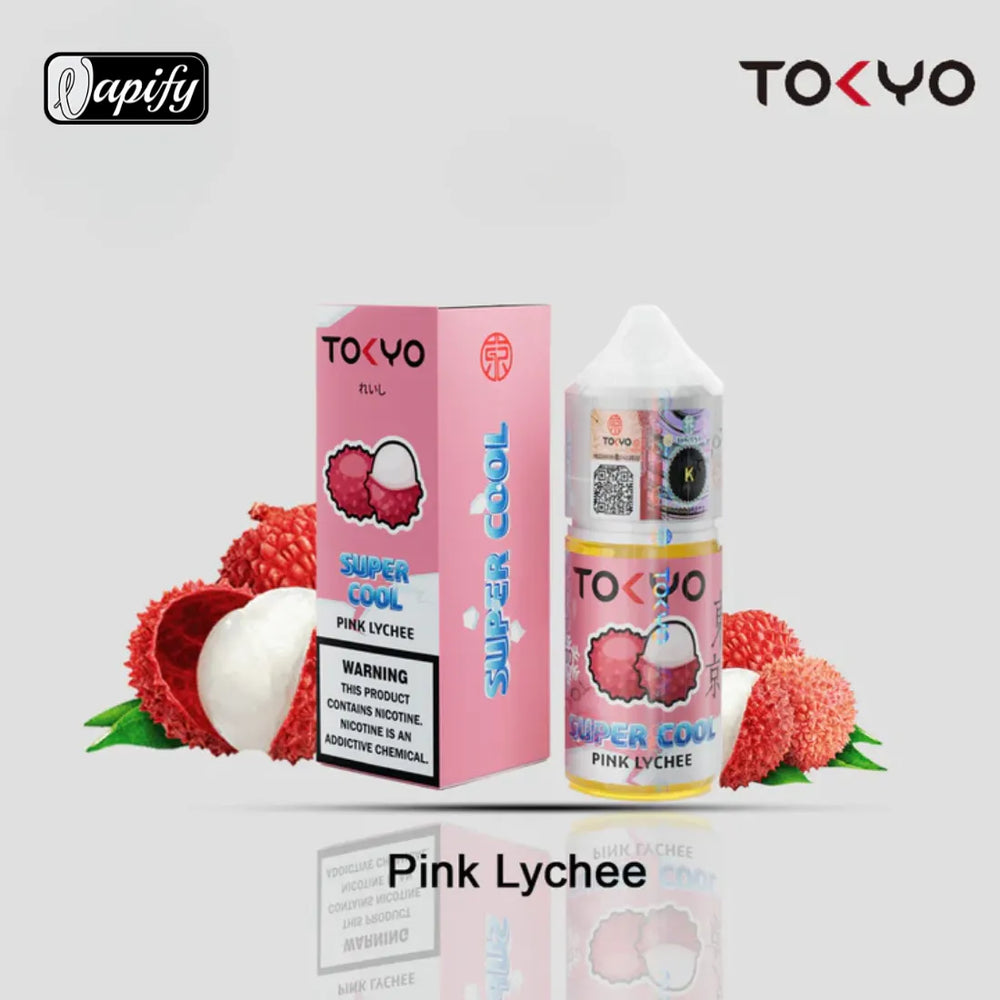 Pink Lychee -Tokyo Super Cool Saltnic 30ml E-liquid 30mg & 50mg in Dubai, UAE