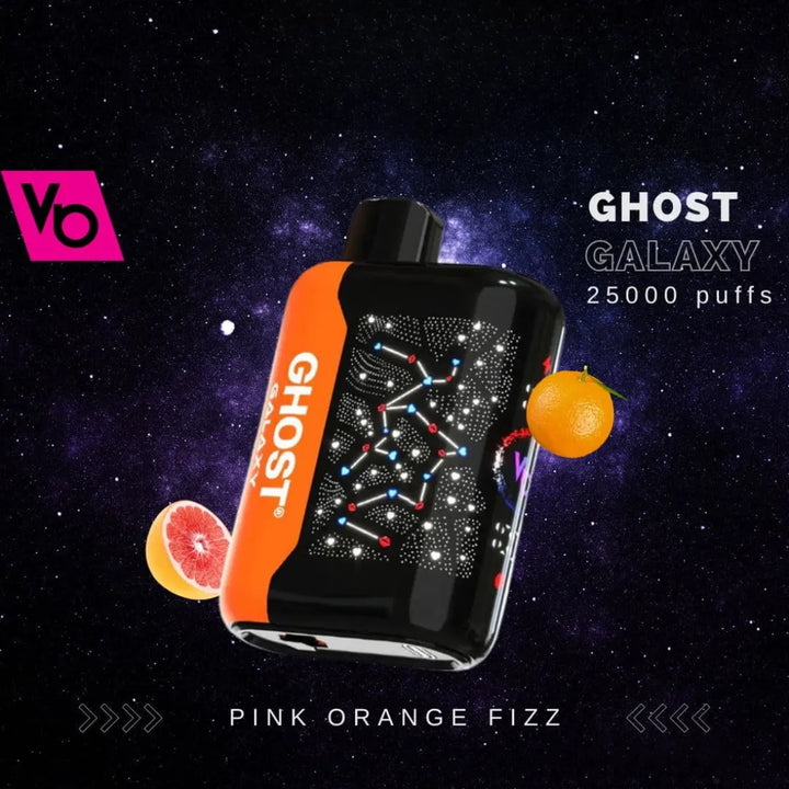 Pink Orange Fizz - Vapes Bar Ghost Galaxy 25000 Puffs 20mg Disposable vape in Dubai, UAE