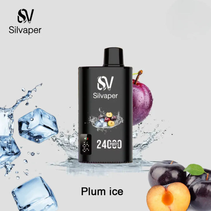 Plum Ice - Silvaper 24000 Puffs Disposable Vape 2% Nicotine in Dubai, UAE