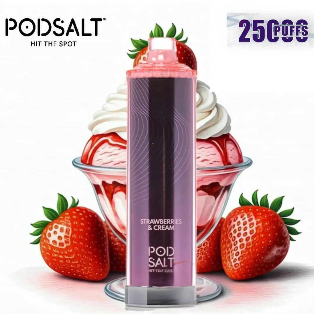 Pod-Salt-Onyx-Cloud-25000-Puffs-Strawberries &amp; Cream