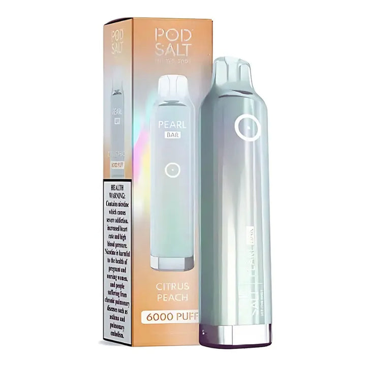 Citrus Peach - Pod Salt Pearl Bar 6000 Puffs Disposable Vape 20mg/ml in Dubai & UAE