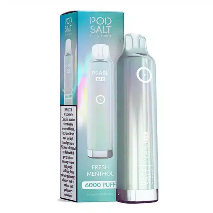 Fresh Menthol - Pod Salt Pearl Bar 6000 Puffs Disposable Vape 20mg/ml in Dubai & UAE