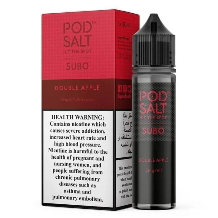 Double Apple  - Pod Salt Subo 50ml E-liquid 3mg Nicotine in UAE