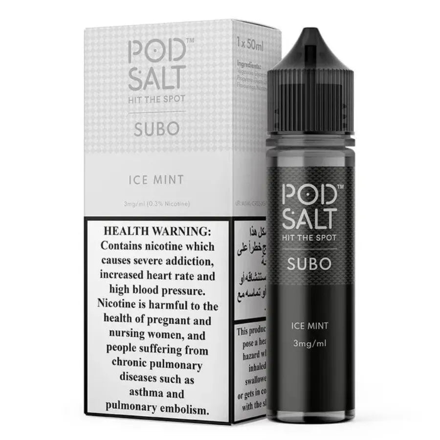 Ice Mint  - Pod Salt Subo 50ml E-liquid 3mg Nicotine in UAE