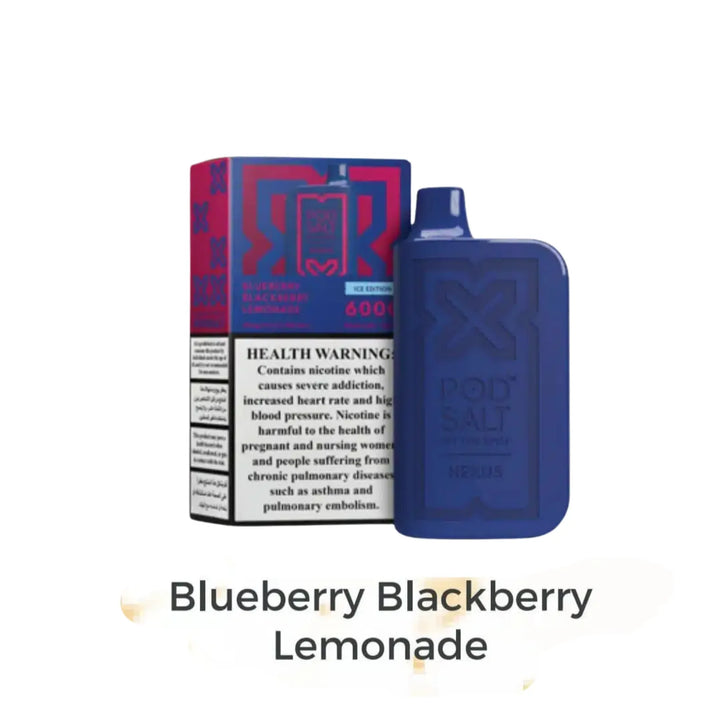 Blueberry Blackberry Lemonade  - POD SALT Nexus 6000 Puffs Disposable Vape 20mg in Dubai, UAE 