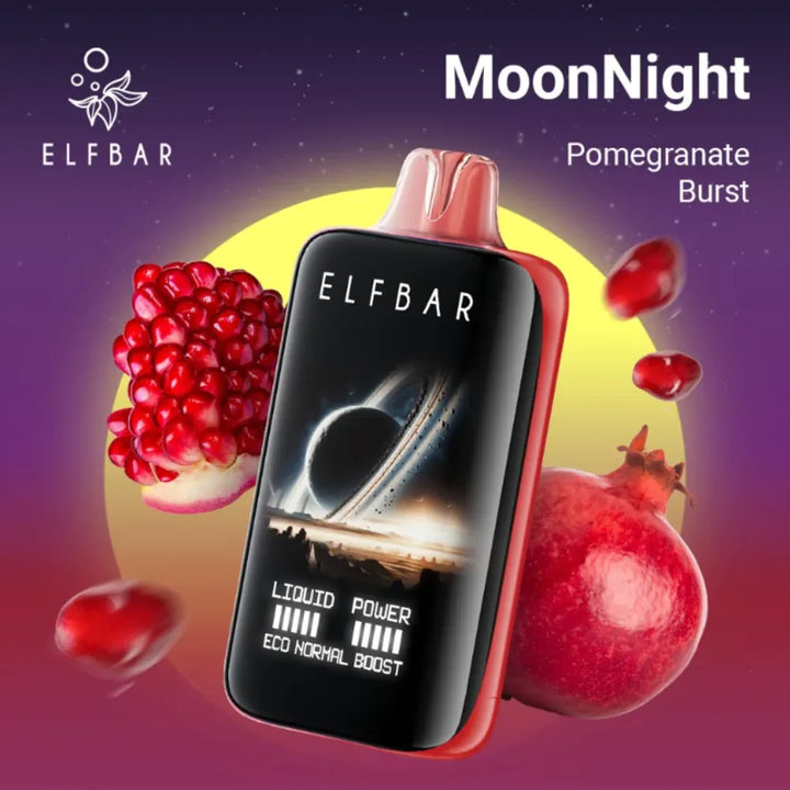 Pomegranate Burst - ELFBAR Moon Night 40000 Puffs Disposable Vape 50mg in Dubai, UAE  