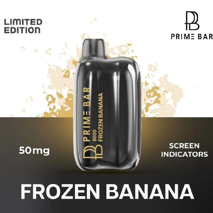Frozen Banana  - Prime Bar 8000 Puffs Disposable Vape 50mg in UAE