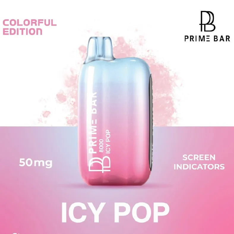 Icy Pop  - Prime Bar 8000 Puffs Disposable Vape 50mg in UAE