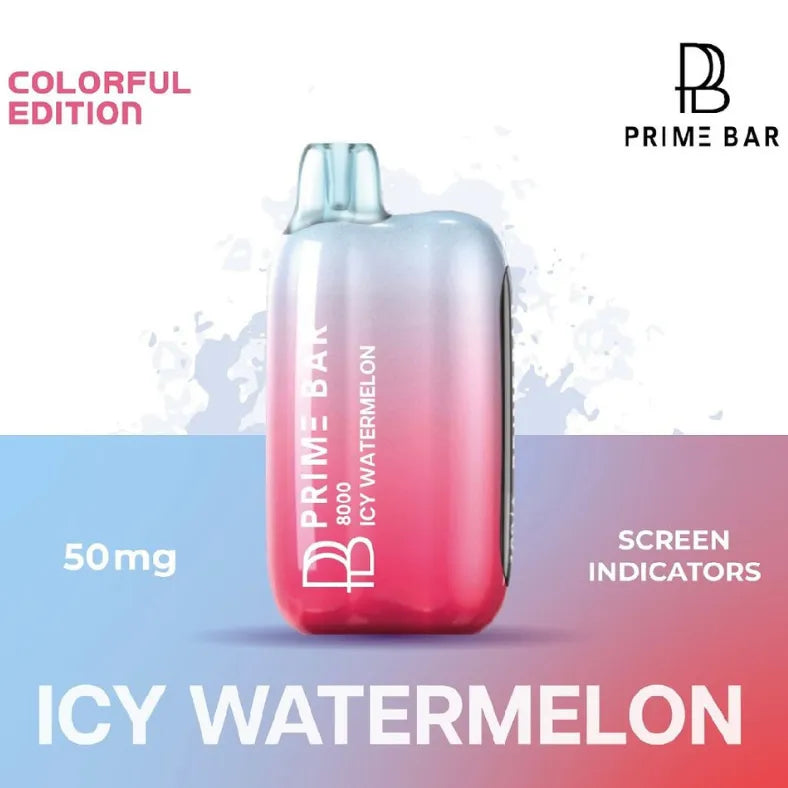 Icy Watermelon  - Prime Bar 8000 Puffs Disposable Vape 50mg in UAE