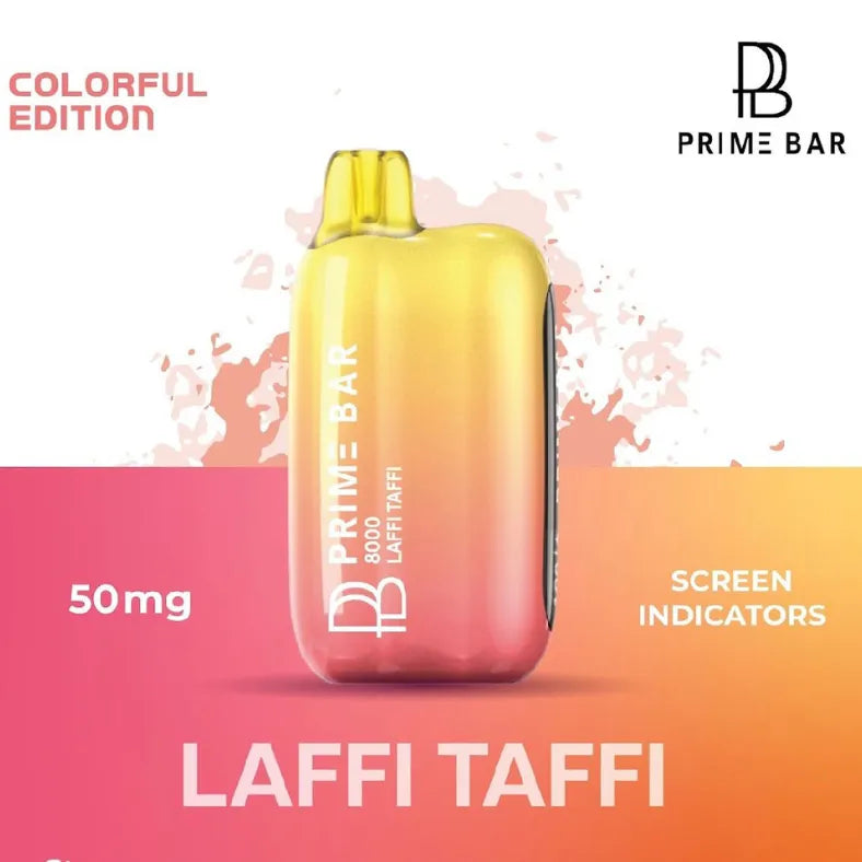 Laffi Taffi  - Prime Bar 8000 Puffs Disposable Vape 50mg in UAE