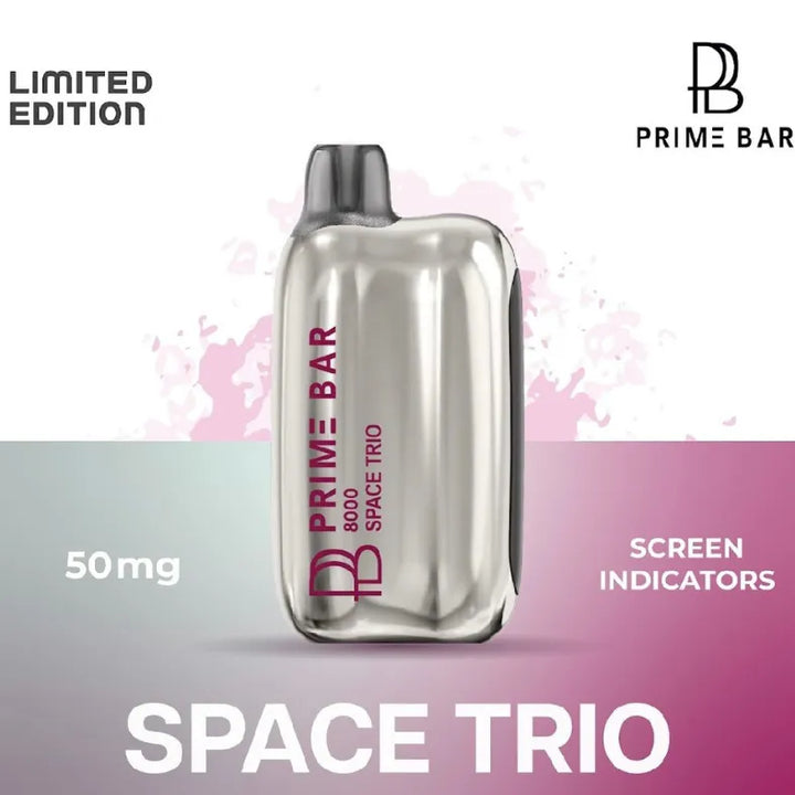 Space Trio  - Prime Bar 8000 Puffs Disposable Vape 50mg in UAE