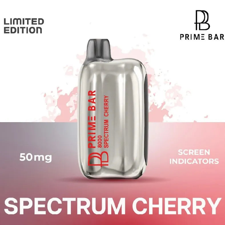Spectrum Cherry  - Prime Bar 8000 Puffs Disposable Vape 50mg in UAE