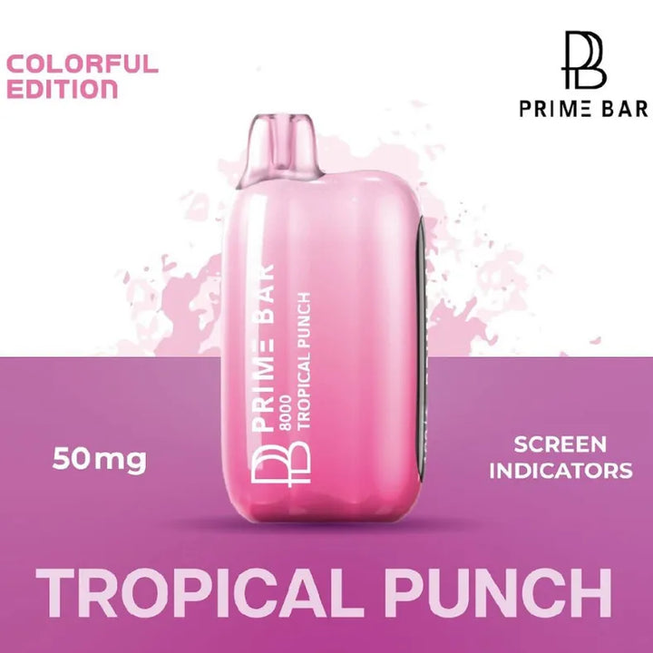 Tropical Punch  - Prime Bar 8000 Puffs Disposable Vape 50mg in UAE