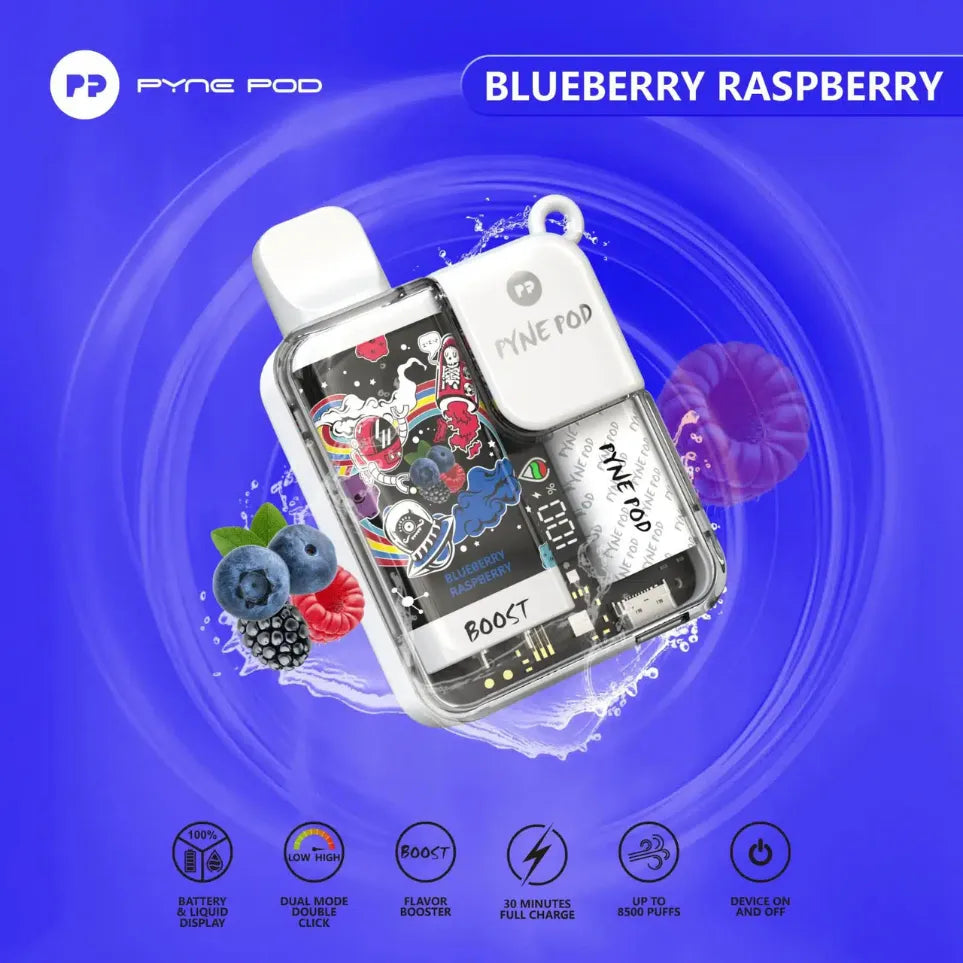 Pyne Pod Boost 8500 Puffs 5% Nicotine Rechargeable Vape