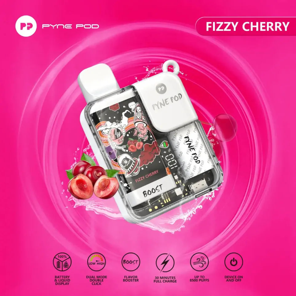 Pyne Pod Boost 8500 Puffs 5% Nicotine Rechargeable Vape