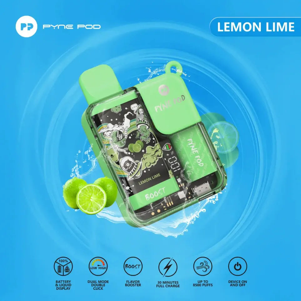 Pyne Pod Boost 8500 Puffs 5% Nicotine Rechargeable Vape