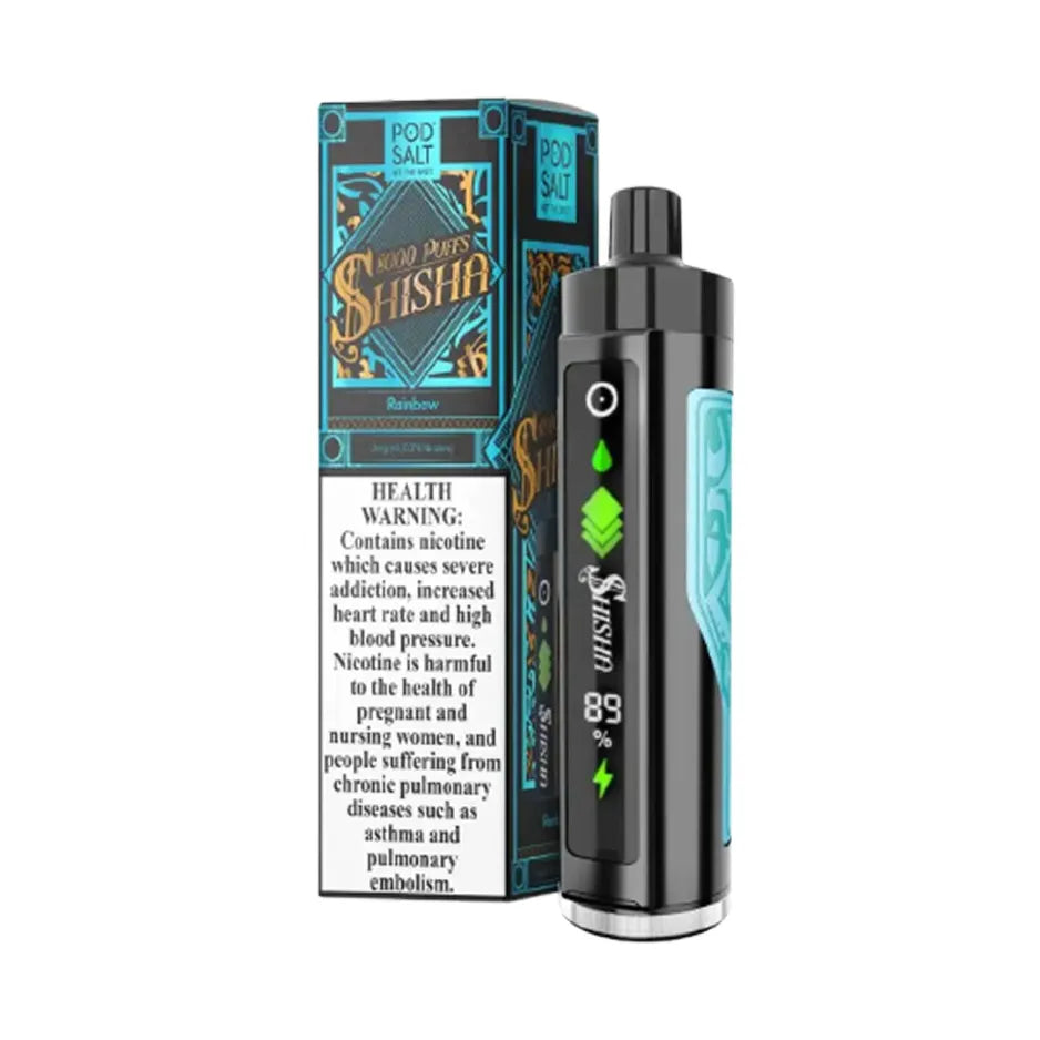 Rainbow  - Pod Salt Shisha 8000 Puffs Disposable Vape in Dubai, UAE