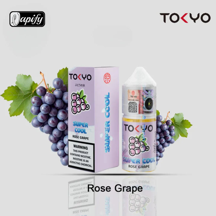 Rose Grape -Tokyo Super Cool Saltnic 30ml E-liquid 30mg & 50mg in Dubai, UAE 