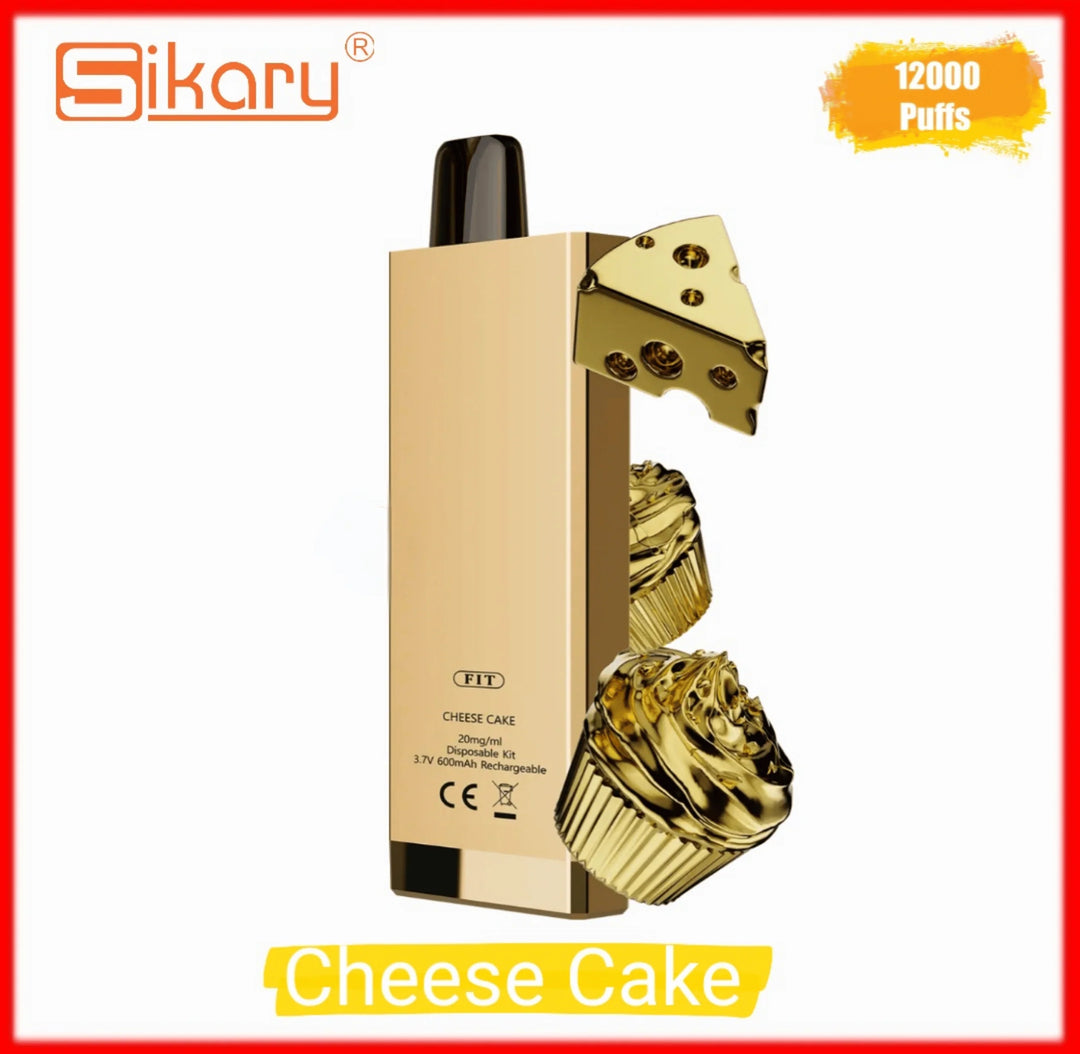 SIKARY FIT 12000 Puffs Vape - Cheese Cake 