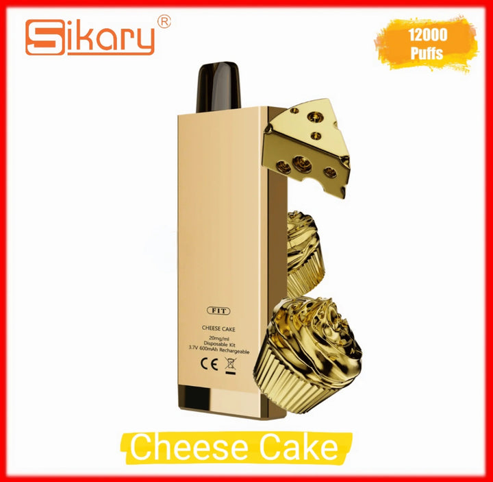SIKARY FIT 12000 Puffs Vape - Cheese Cake 