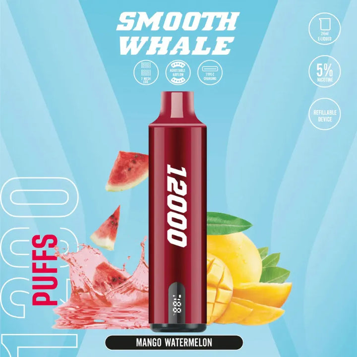 SMOOTHWhaleDisposable2_5_12000Puffs-MangoWatermelon
