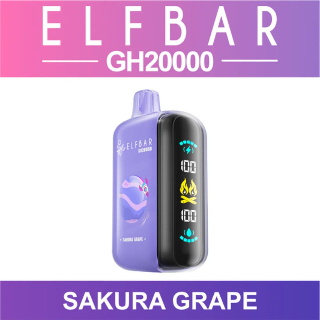 Sakura Grape - Elf Bar GH20000 Puffs Disposable Vape in Dubai, UAE