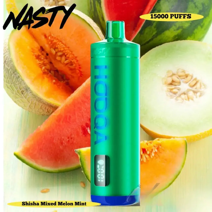 Shisha Mixed Melon  -  Nasty Bar Hooqa DF15KI 15000 Puffs Shisha Disposable Vape in Dubai, UAE