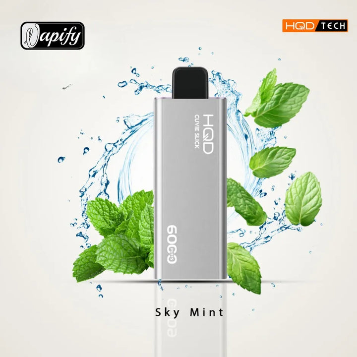Sky Mint  - HQD Cuvie Slick 6000 Puffs Disposable Vape 2% Nicotine in Dubai, UAE