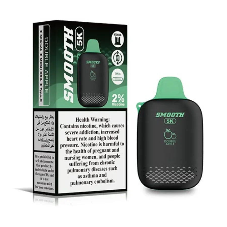 Double Apple- Smooth 5000 Puffs Disposable Vape 20mg in Dubai, UAE