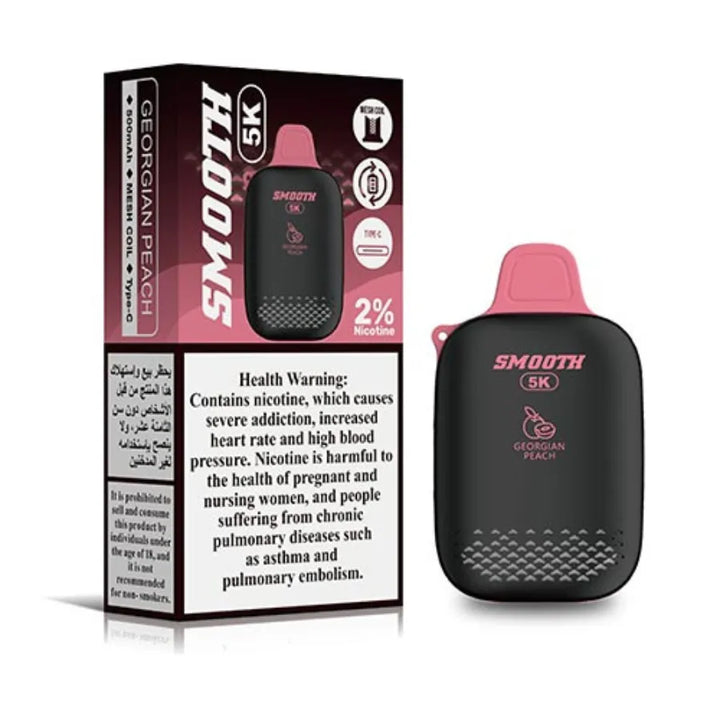 Georgian Peach- Smooth 5000 Puffs Disposable Vape 20mg in Dubai, UAE