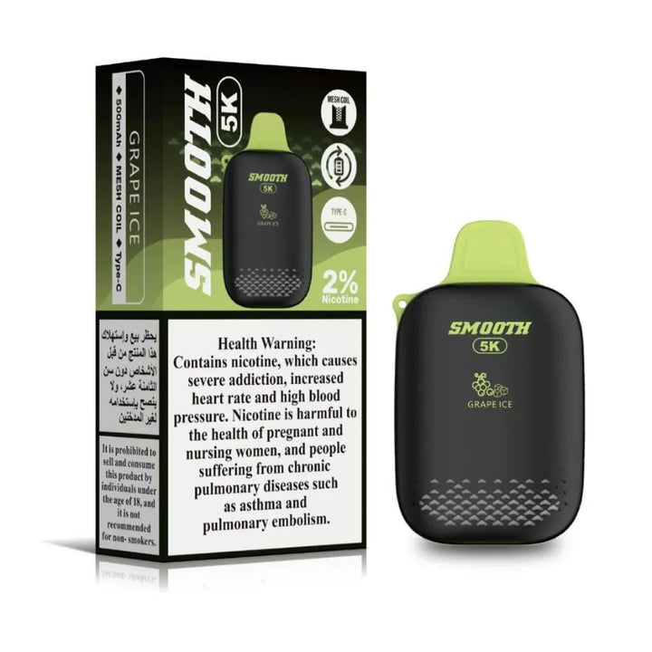 Grape Ice - Smooth 5000 Puffs Disposable Vape 20mg in Dubai, UAE