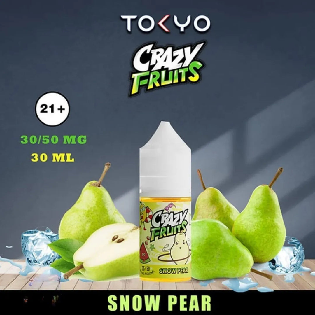 Snow Pear- Tokyo Crazy Fruits Salt Nicotine 30ml E-liquid in Dubai, UAE