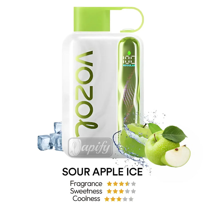 Sour Apple Ice - Vozol Star 40000 Puffs Disposable Vape Dual Mode in Dubai, UAE
