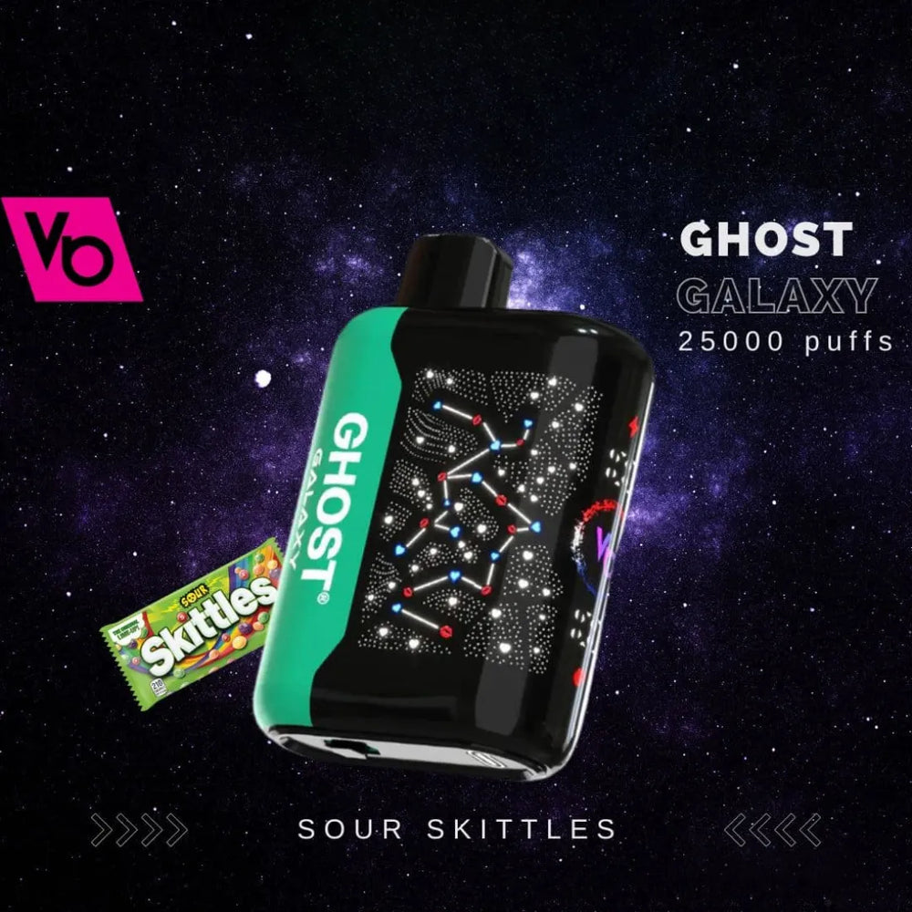 Sour Skittles  - Vapes Bar Ghost Galaxy 25000 Puffs 20mg Disposable vape in Dubai, UAE