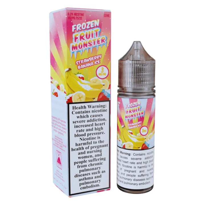 Strawberry Banana Ice - Monster Vape Labs Frozen Fruit Monster 50ml E-liquid 3mg in Dubai, UAE