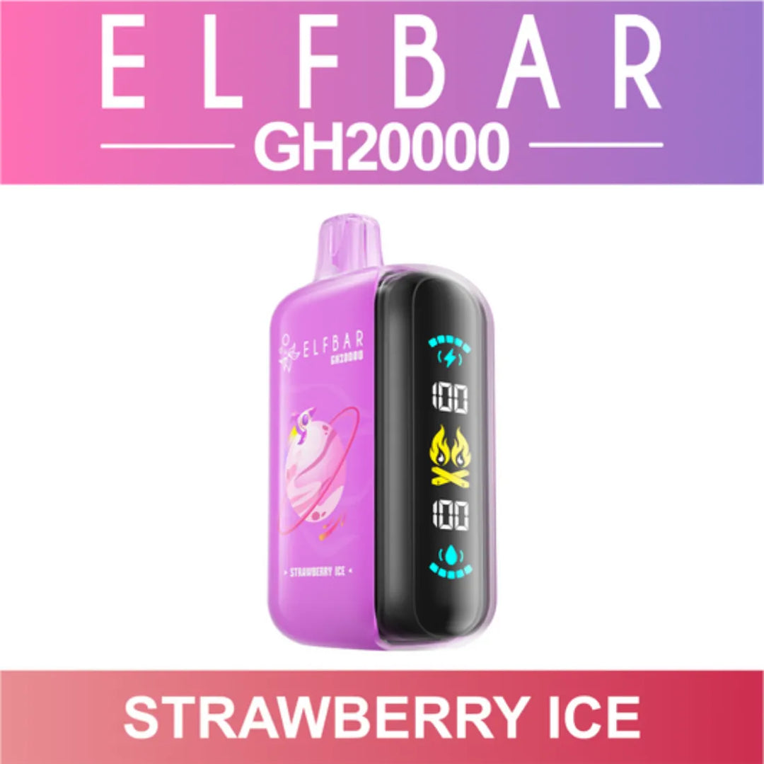 Strawberry Ice - Elf Bar GH20000 Puffs Disposable Vape in Dubai, UAE