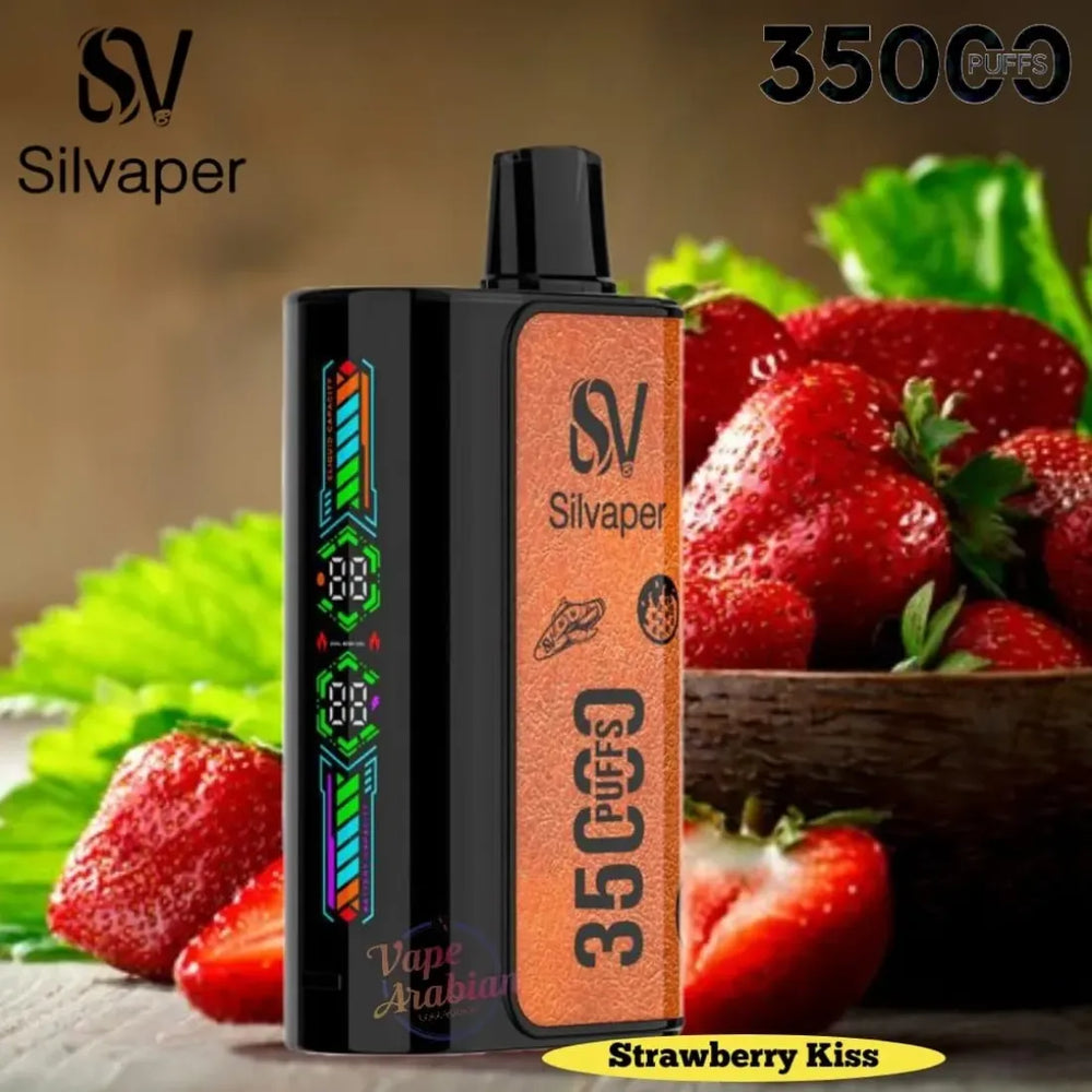Strawberry Kiss - Silvaper 35000 Puffs Disposable Vape 20mg in Dubai, UAE