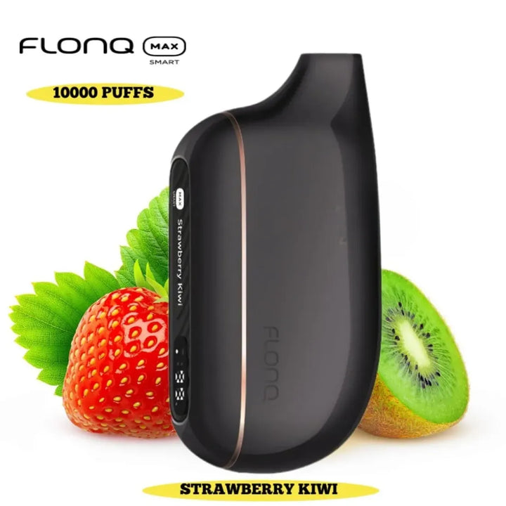 Strawberry Kiwi  - Malaki Flonq Max Smart 10000 Puffs Disposable Vape 20mg in Dubai, UAE