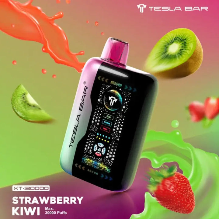 Strawberry Kiwi  - Tesla Bar XT 30000 Puff Disposable Vape 2% Nicotine in Dubai, UAE