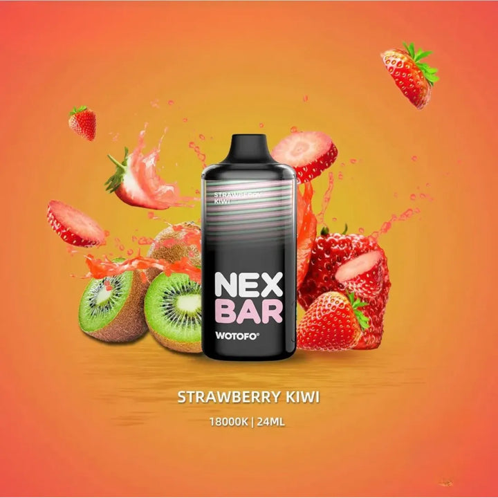 Strawberry Kiwi - Wotofo Nex Bar 18000 Puffs Disposable Vape 20mg in Dubai, UAE