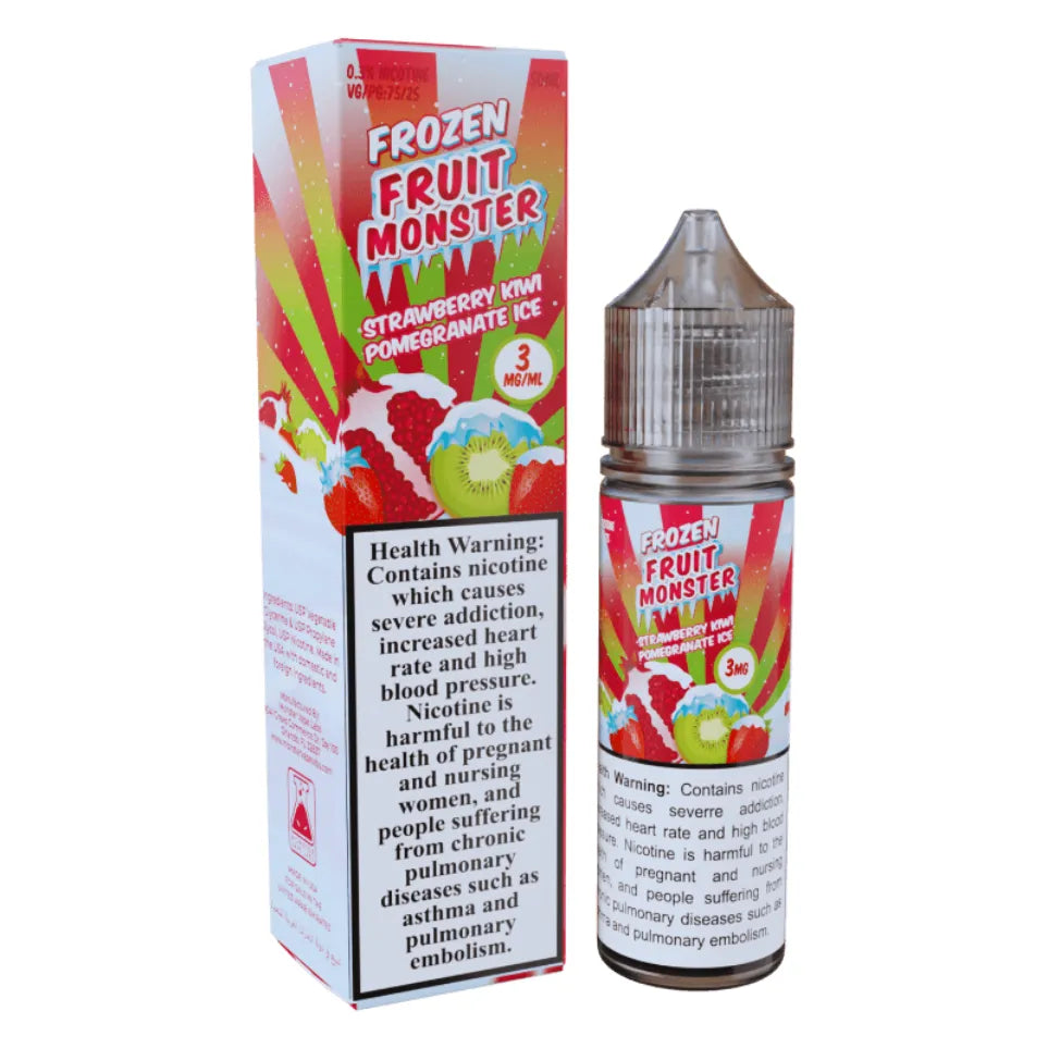 Strawberry Kiwi Pomegranate Ice- Monster Vape Labs Frozen Fruit Monster 50ml E-liquid 3mg in Dubai, UAE
