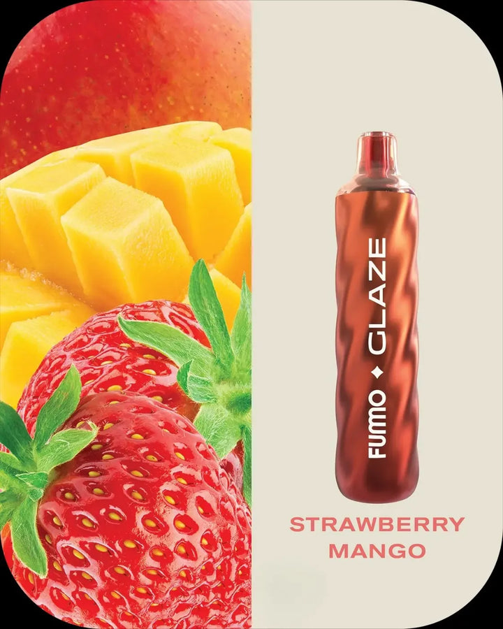 Strawberry Mango -FUMMO Glaze 4500 Puffs Disposable Vape 20mg Nicotine in Dubai, UAE