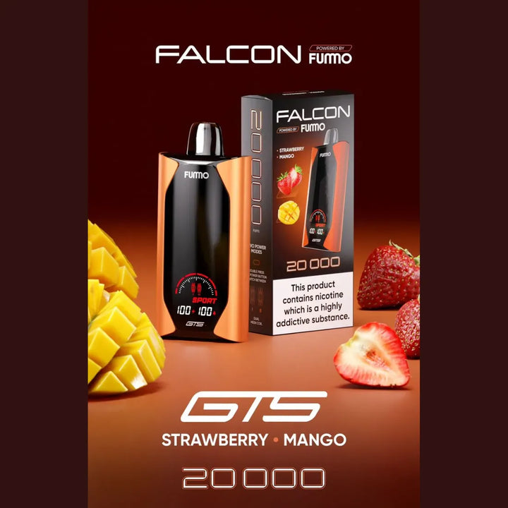 Strawberry Mango - Fummo Falcon GTS 20000 Puffs Disposable Vape 50mg in Dubai, UAE 