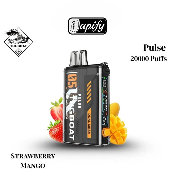Strawberry Mango  - Tugboat Pulse 20000 Puffs Disposable Vape 50mg in Dubai, UAE