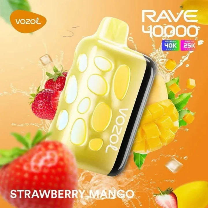 Strawberry mango  - VOZOL Rave 40000 Puffs Disposable Vape 50mg in Dubai, UAE
