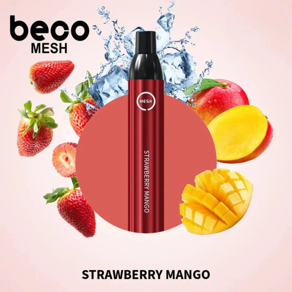 Strawberry mango - Vaptio Beco Mesh 2200 Puffs Disposable Vape in Dubai, UAE   