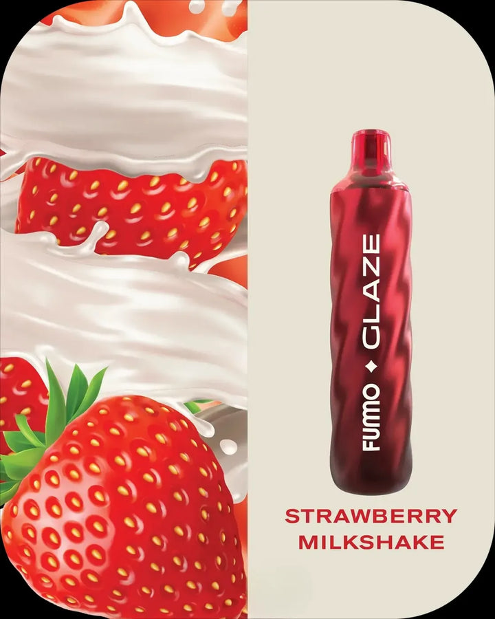Strawberry Milkshake -FUMMO Glaze 4500 Puffs Disposable Vape 20mg Nicotine in Dubai, UAE