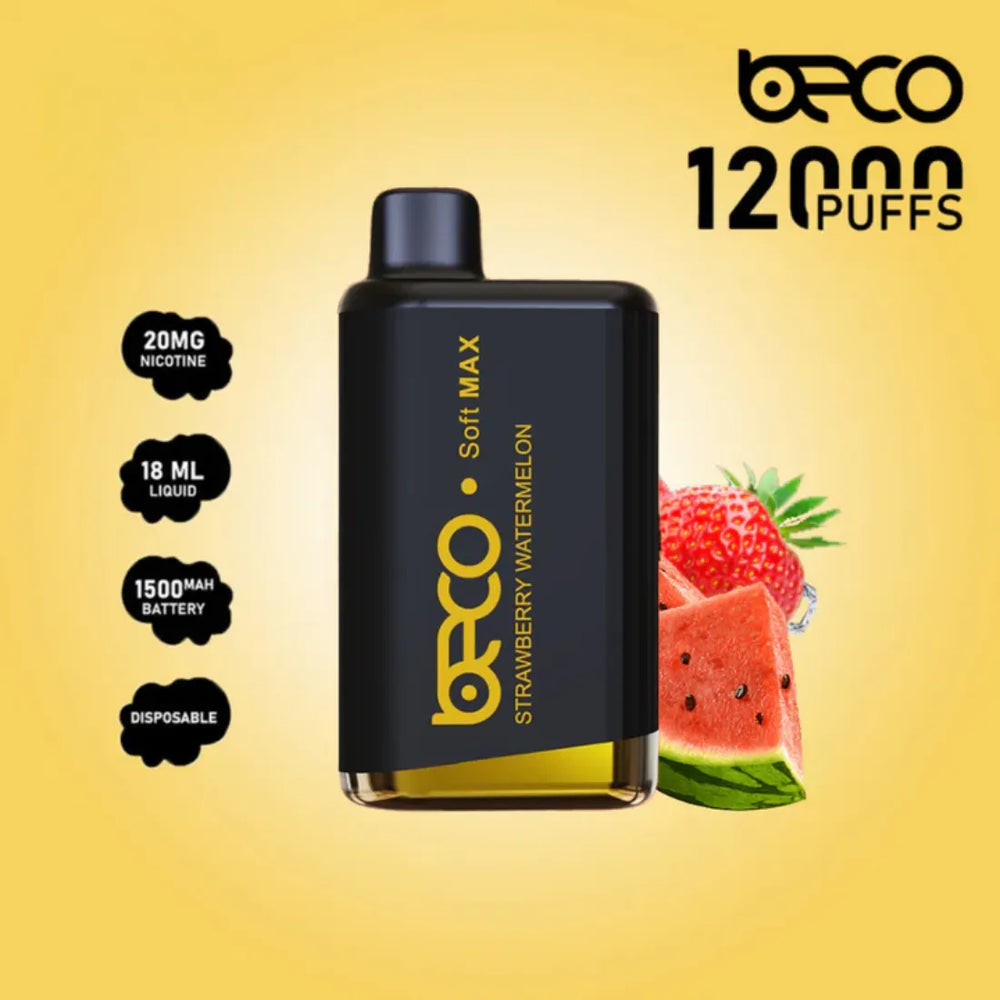 Strawberry Watermelon  - Beco Soft Max 12000 Puffs Disposable Vape in Dubai, UAE